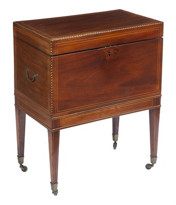 Lot 27 - George III Inlaid Mahogany Chest on Stand 19th...