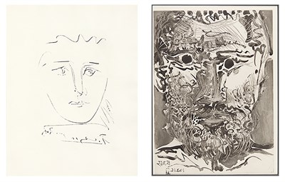 Lot 163 - Pablo Picasso L'AGE DE SOLEIL POUR ROBY; TETE...