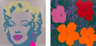 Lot 173 - After Andy Warhol (1928-1987) MARILYN; FLOWERS...
