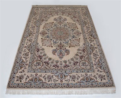 Lot 338 - Silk Warp Isfahan Rug Central Iran,...