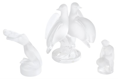 Lot 293 - Group of Lalique Molded Glass Sculptures...