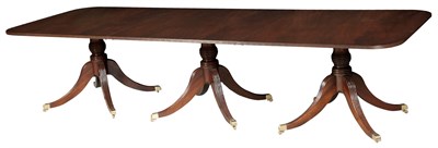 Lot 232 - George IV Style Mahogany Three Pedestal Dining...