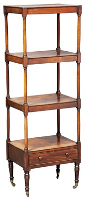 Lot 366 - Regency Mahogany Four-Tier Etagere First...