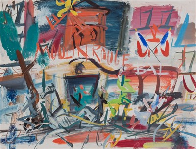 Lot 40 - Gen Paul French, 1895-1975 Moulin Rouge Signed...