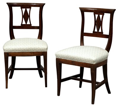 Lot 251 - Pair of Continental Neoclassical Brass Inlaid...