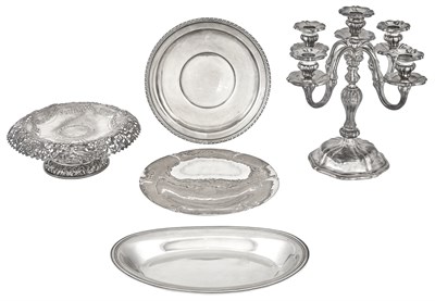 Lot 190 - Group of Five Sterling Silver and Continental...