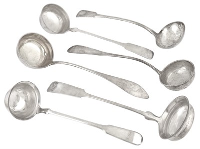 Lot 203 - Group of Six English and Continental Silver...