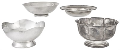 Lot 205 - Group of Four Sterling Silver Bowls Height of...