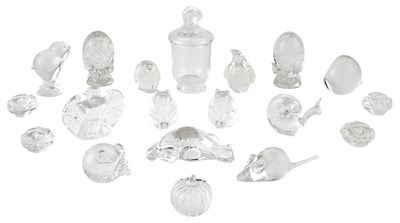 Lot 291 - Group of Steuben Colorless Glass Articles...