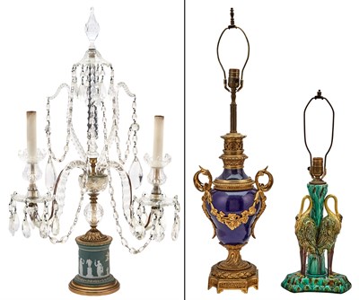 Lot 274 - Group of Three Assorted Metal-Mounted...