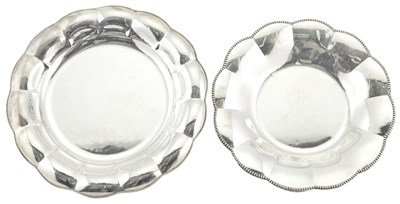 Lot 137 - Two Continental Silver Circular Trays First...
