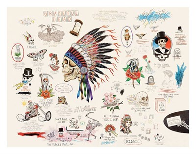 Lot 42 - Wes Lang (b. 1972) GREATFUL DEAD Color...