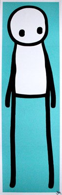 Lot 74 - STIK (British, b. 1979) STANDING FIGURE BLUE...