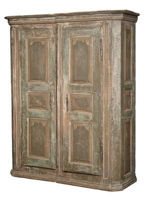 Lot 149 - Continental Green-Painted Wood Cabinet Now in...