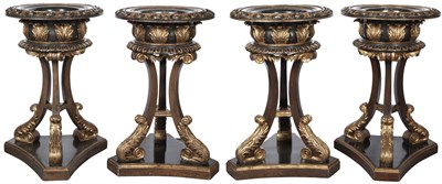 Lot 369 - Set of Four Regency Style Mahogany,...
