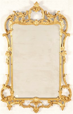 Lot 320 - George II Style Giltwood Mirror The...