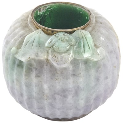 Lot 577 - A Chinese Jadeite Water Coupe Late Qing...