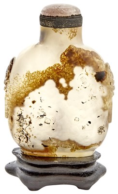 Lot 609 - A Chinese Shadow Agate Snuff Bottle Qing...