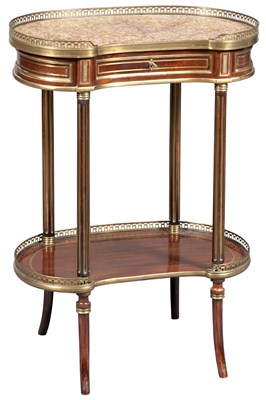 Lot 157 - French Mahogany, Marble and Brass-Mounted...