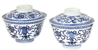 Lot 543 - A Pair of Chinese Blue and White Porcelain...