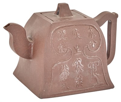 Lot 102 - A Chinese Yixing Teapot Late Qing Dynasty...