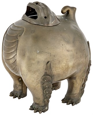Lot 114 - An Unusual Chinese Bronze Beast-Form Censer...