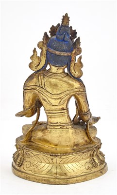 Lot 342 - A Tibetan Gilt Bronze Seated Figure of Tara...