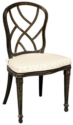 Lot 74 - George III Painted Side Chair Height 37 inches,...