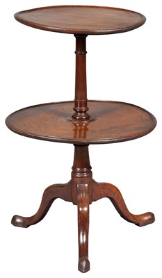 Lot 207 - George III Mahogany Two-Tier Dumbwaiter Height...