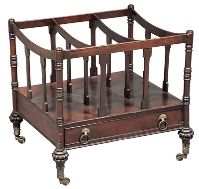 Lot 144 - George IV Mahogany Canterbury Height 22 1/2...