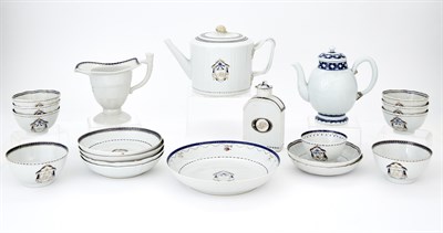 Lot 208 - Chinese Export Porcelain Tea Service Late 18th...