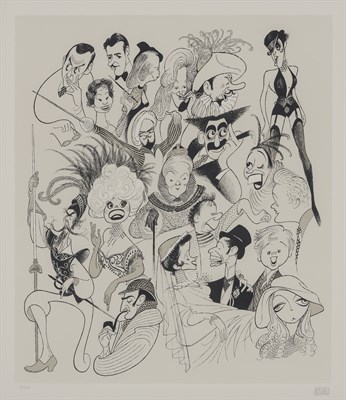 Lot 33 - Al Hirschfeld (American, 1903-2003) HOLLYWOOD...