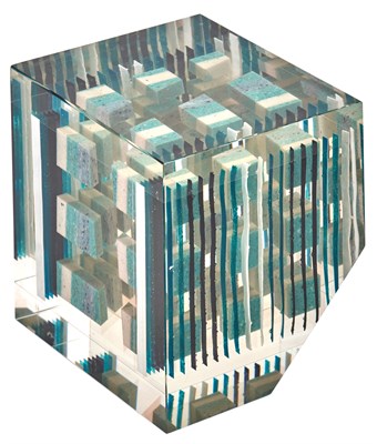 Lot 304 - Jon Kuhn Cut, Fused and Polished Mosaic Glass...