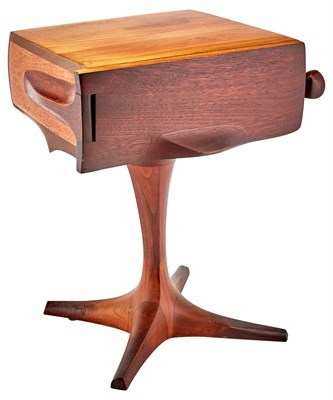 Lot 232 - Wendell Castle Walnut Telephone Table 1962 Of...