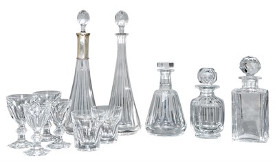 Lot 130 - Set of Baccarat Cut-Glass Stemware and Barware...