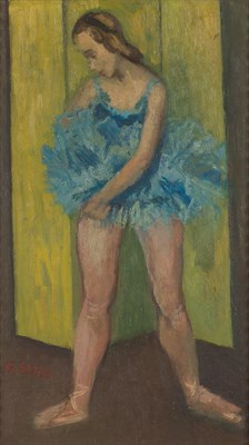 Lot 50 - Moses Soyer American, 1899-1974 Ballet Dancer...