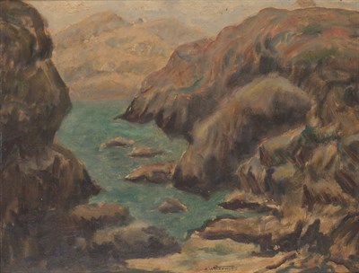 Lot 54 - Abraham Walkowitz American, 1878-1965 Rocky...