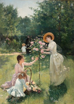 Lot 216 - Albert Aublet French, 1851-1938 The Rose...