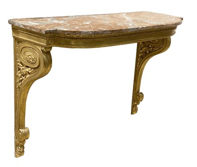 Lot 266 - Louis XVI Giltwood Console In the manner of...