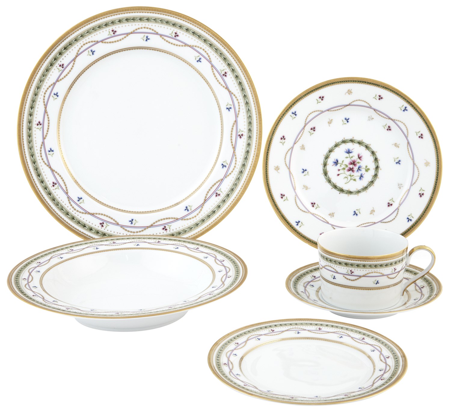 Lot 261 - Modern Fabergé Porcelain Dinner Service In the...