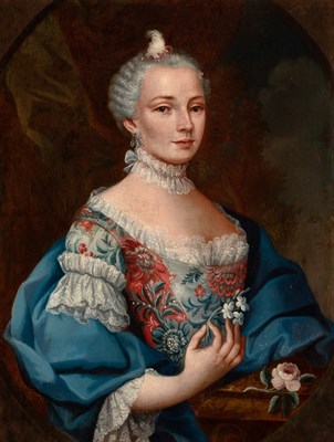 Lot 101 - Manner of Jean-Marc Nattier Portrait of a Lady...