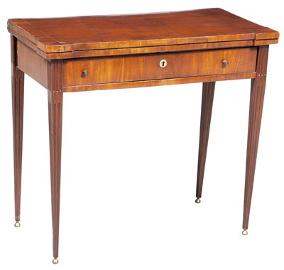 Lot 130 - Continental Neoclassical Mahogany Card Table...