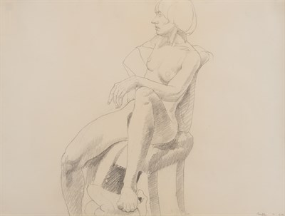 Lot 1100 - Philip Pearlstein American, b. 1924 Seated...