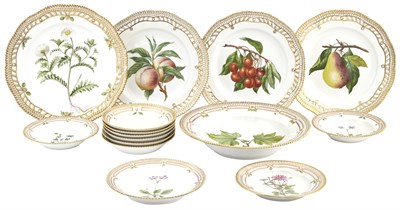 Lot 399 - Group of Royal Copenhagen Porcelain 'Flora...