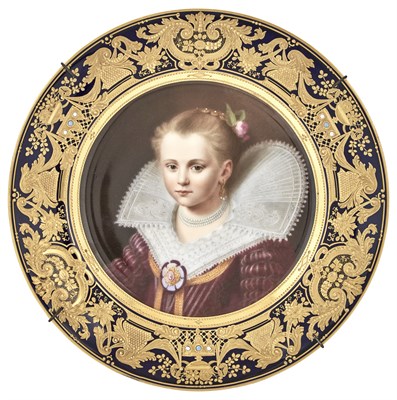 Lot 187 - Vienna Style Porcelain Cabinet Plate Diameter...