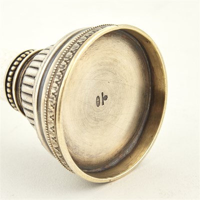 Lot 245 - Two Pairs of Fabergé Style Silver, Guilloché...