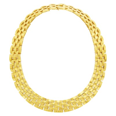 Lot 114 - Cartier Gold 'Panthère' Necklace, France