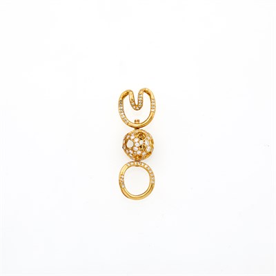 Lot 1023 - Tiffany & Co., Angela Cummings Gold and Diamond Clasp