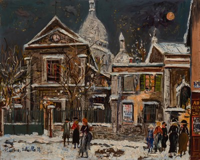 Lot 1028 - Maurice Utrillo French, 1883-1955 Nuit de Noël...