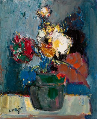 Lot 51 - Bernard Lorjou French, 1908-1986 Flowers...